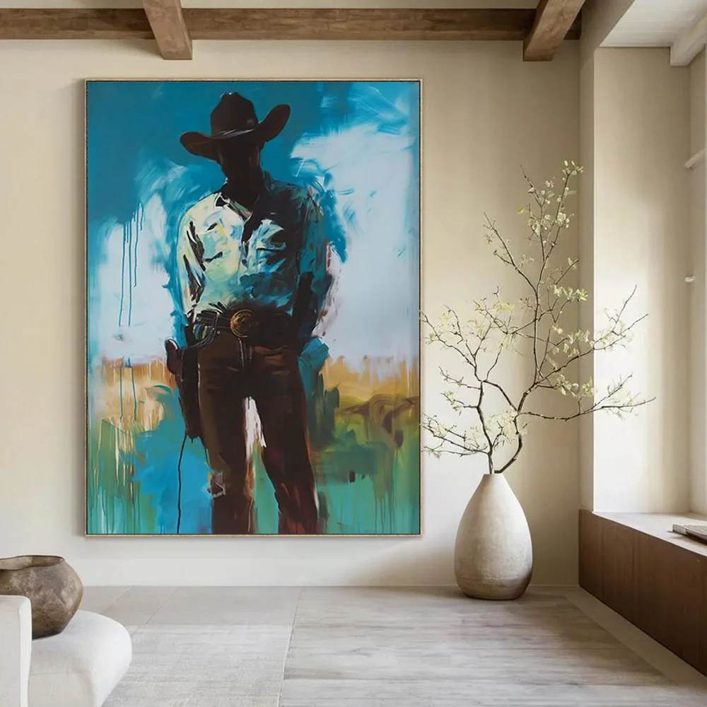 Figure Original Tones Painting Atmospheric Wall Art VW0MO